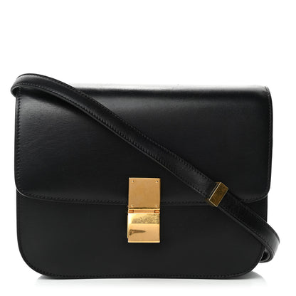 Celine Box Calfskin Medium Classic Box Flap Bag Black 1 of 4