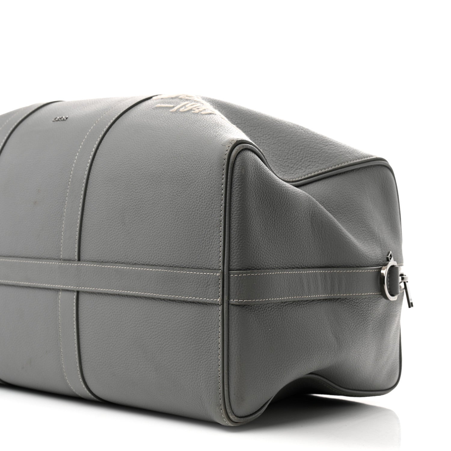 Christian Dior Calfskin Lingot 50 Bag Grey 9 of 10