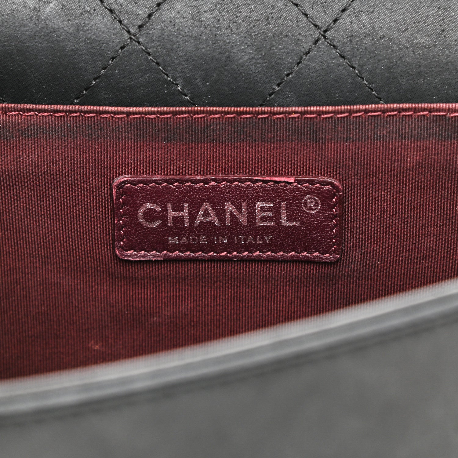 Chanel Shearling Iridescent Calfskin Medium Boy Flap Black Grey 6 of 13