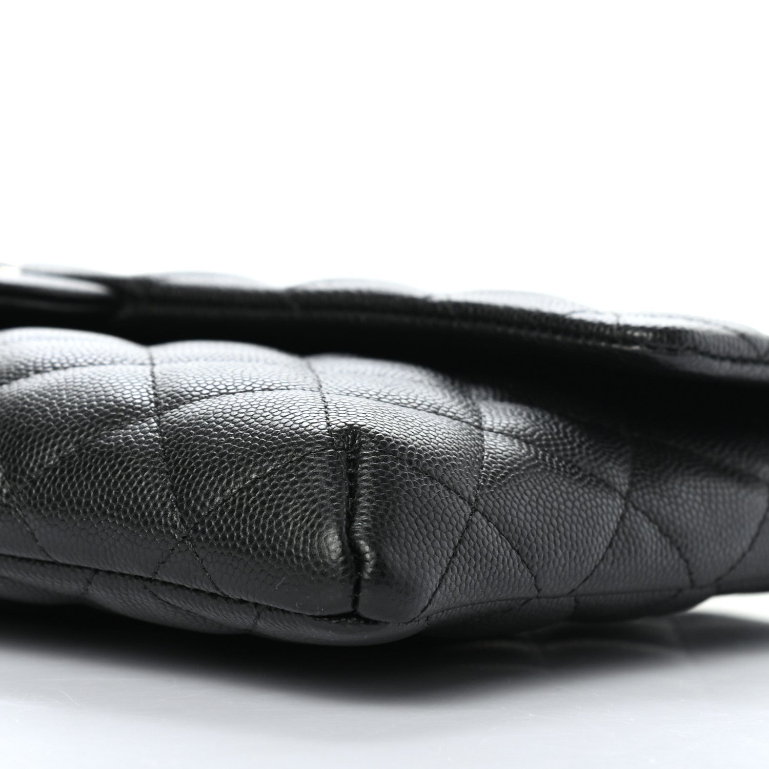 Chanel Caviar Quilted Flap Clutch Black 9 of 9