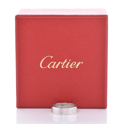 Cartier 18K White Gold 5.5mm LOVE Ring 58 8.25 8 of 8