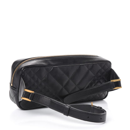 Versace Nappa Barocco Quilted Vanitas Medea Belt Bag Black 4 of 10