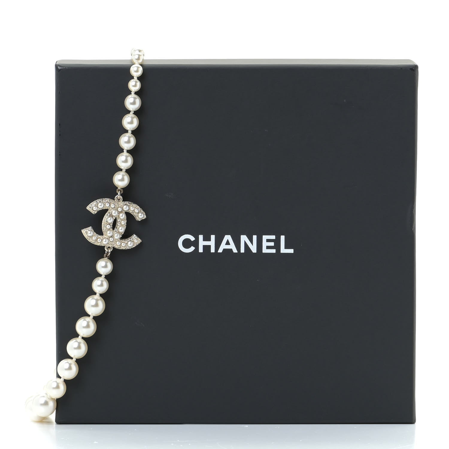 Chanel Pearl CC 100th Anniversary Necklace Light Gold 7 of 7