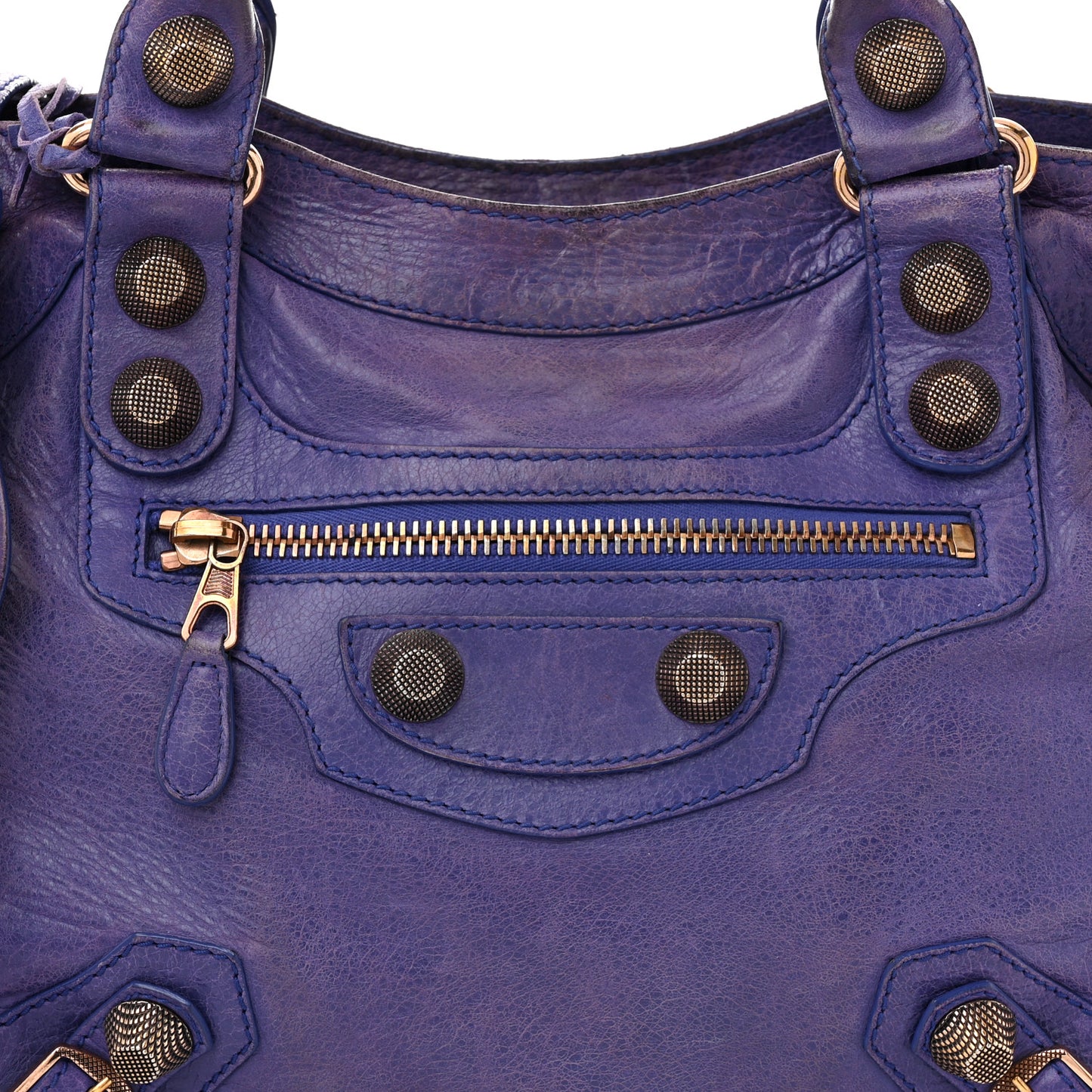 Agneau Giant 21 Rose Gold Hardware Velo Bleu Lavande