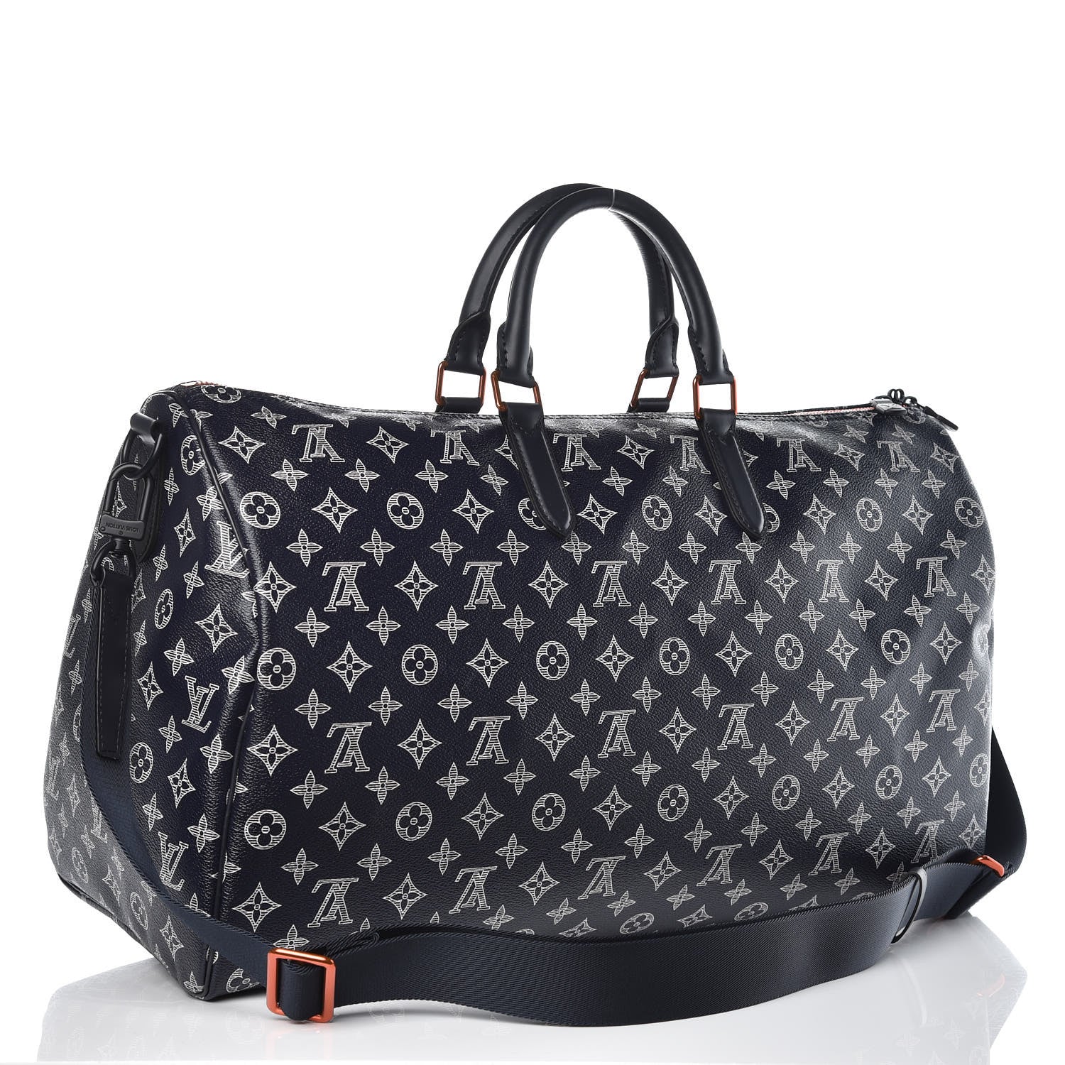 Louis Vuitton Monogram Upside Down Keepall Bandouliere 50 Ink 3 of 12