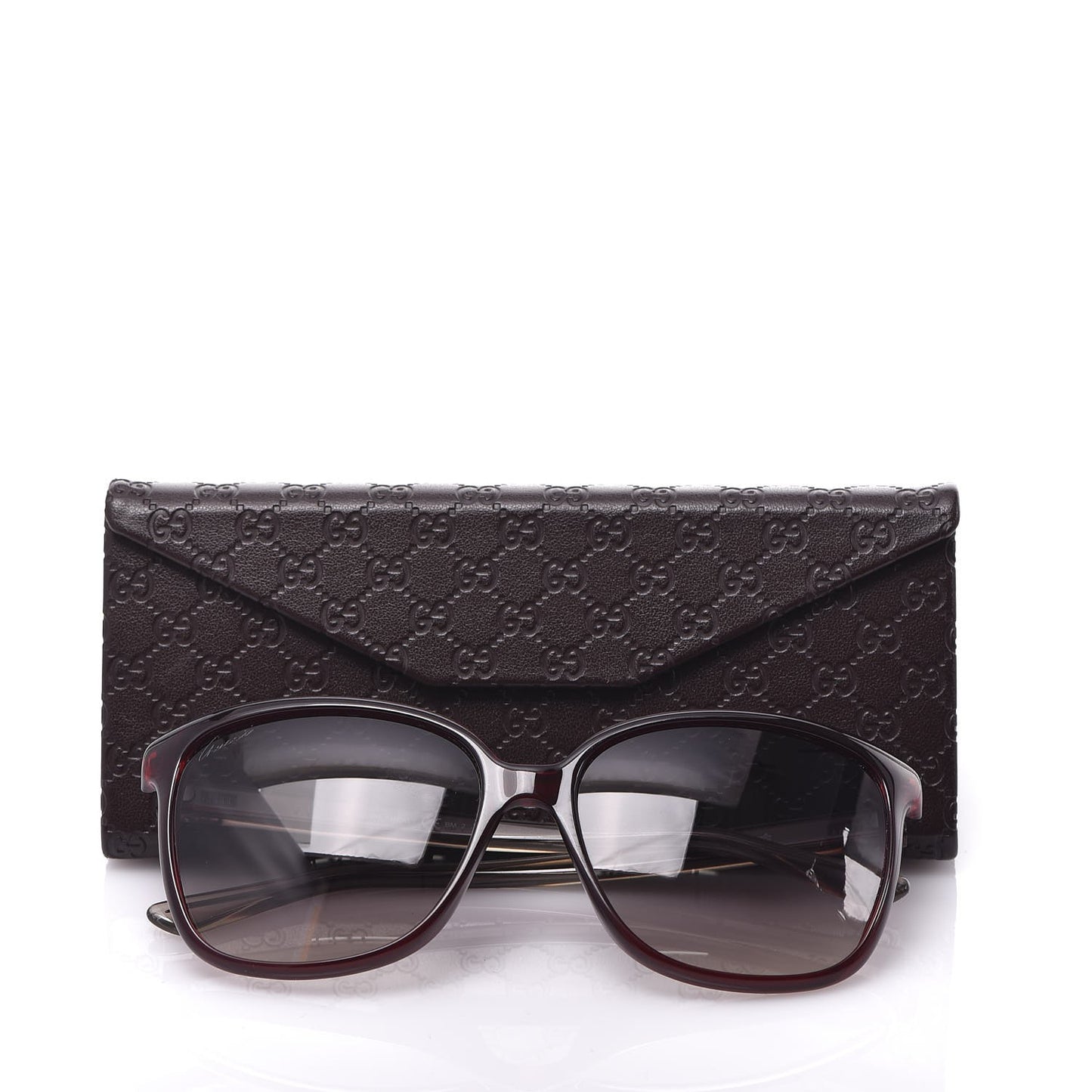 Square Frame Oversized Sunglasses GG3696/S Red
