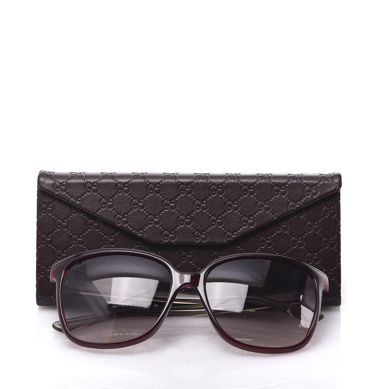 Gucci Square Frame Oversized Sunglasses GG3696/S Red 7 of 7