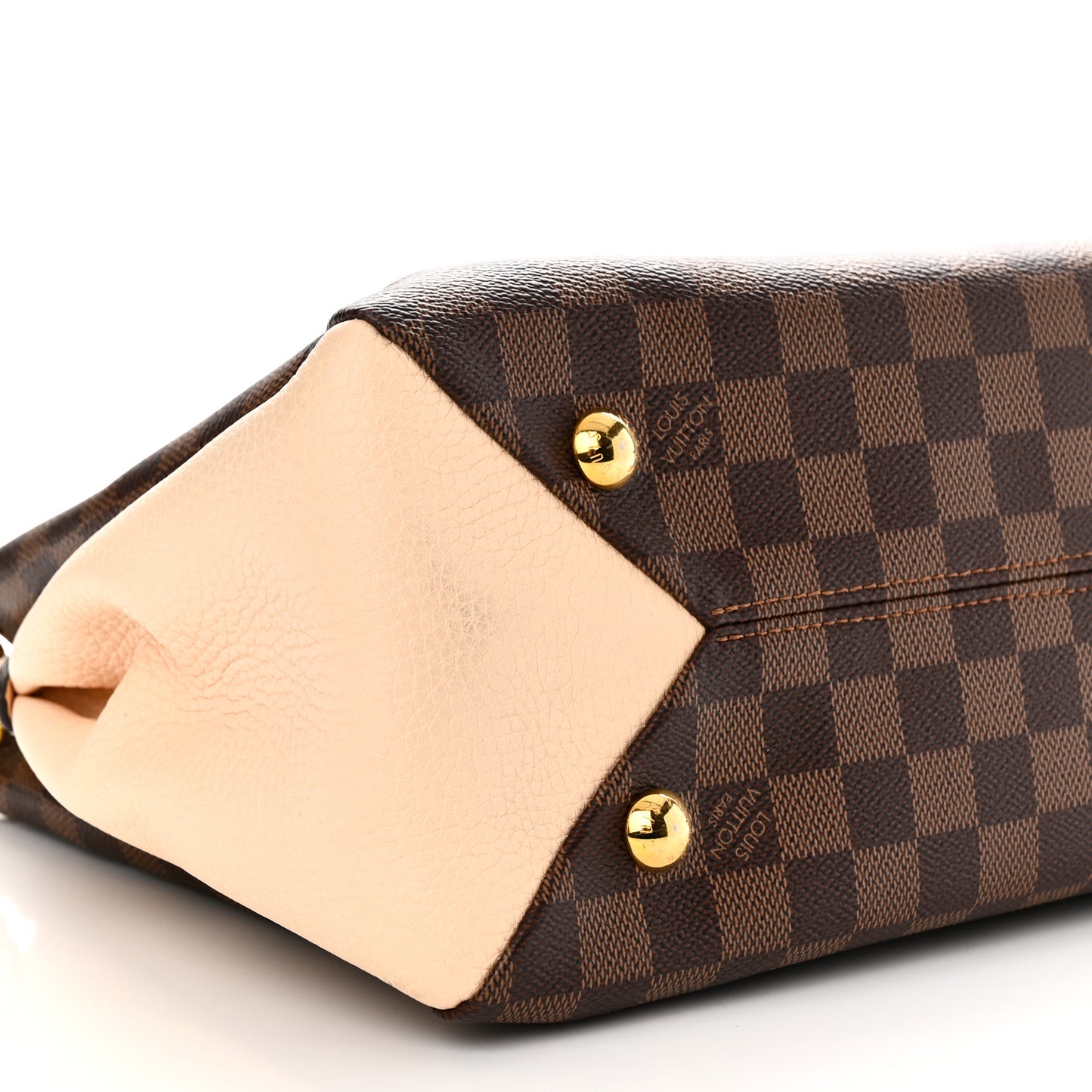 Damier Ebene Cuir Taurillon Brittany Creme