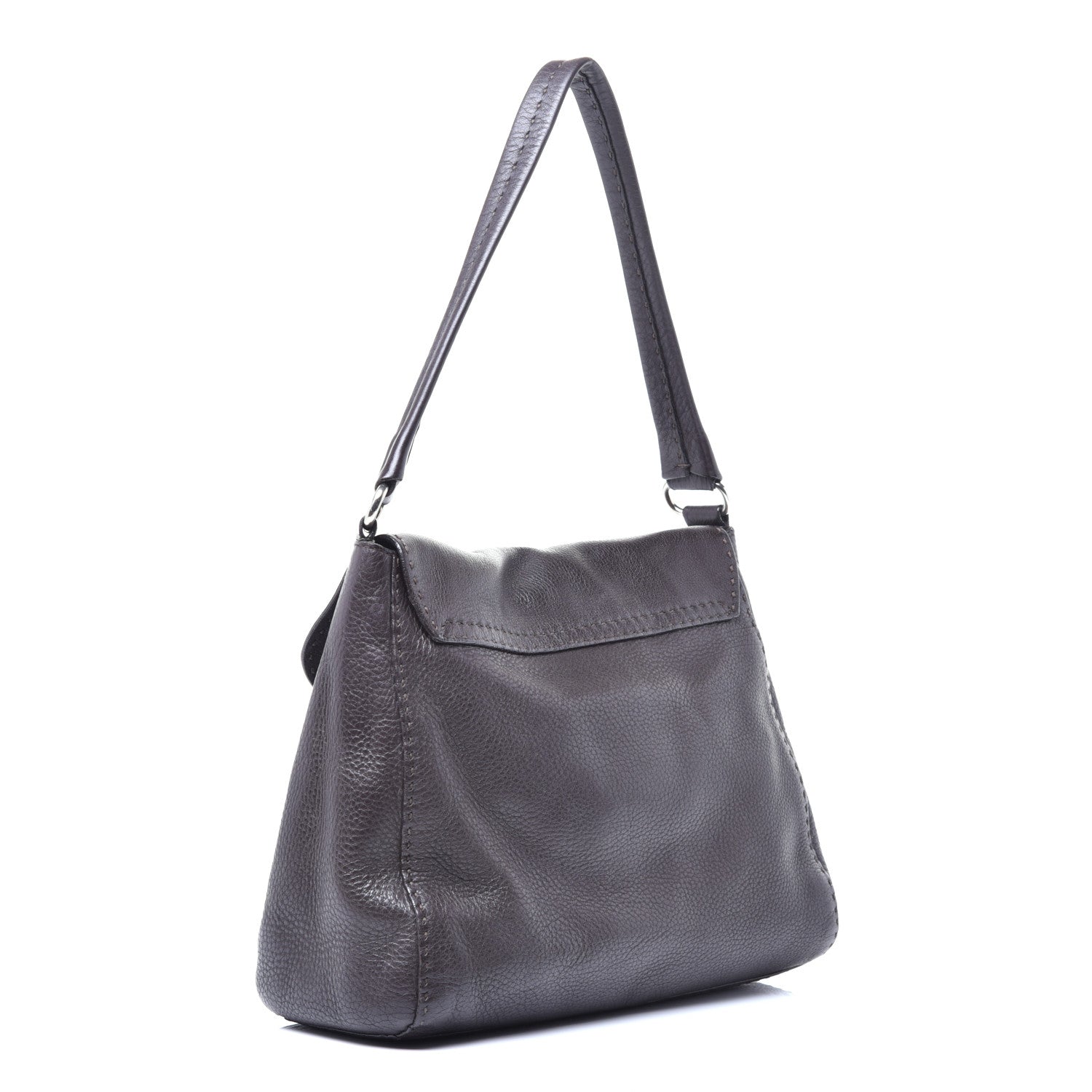 Prada Vitello Daino Shoulder Flap Bag Caffe Naturale 3 of 8