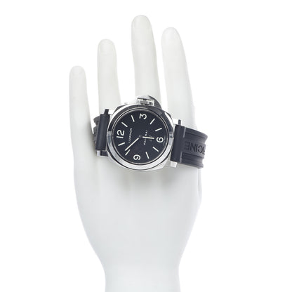 Panerai Stainless Steel Rubber 44mm Luminor Base Logo Manual Winding Watch Black PAM00773 2 of 6