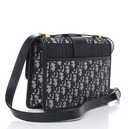 Christian Dior Oblique 30 Montaigne Flap Bag Blue 3 of 10