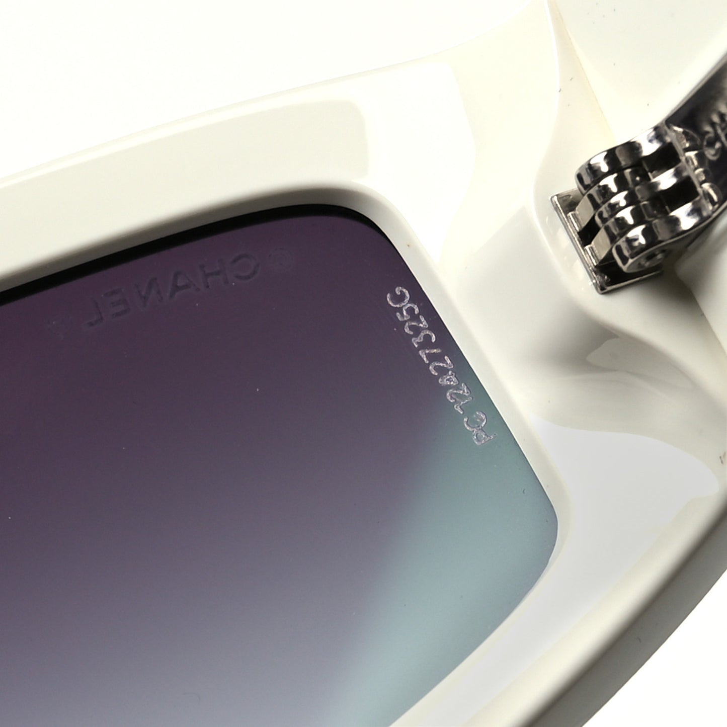 Acetate Cat Eye Sunglasses 6057 Black White