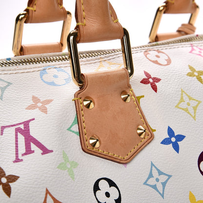 Louis Vuitton Monogram Multicolor Speedy 30 White 7 of 14
