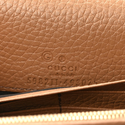 Gucci Pebbled Calfskin Soho Wallet on Chain Camelia 5 of 8