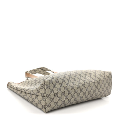 Gucci GG Plus Monogram Medium Signature Web Loop Tote Light Brown 3 of 9