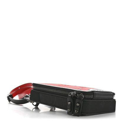 Christian Louboutin Calfskin Gomme Loubilab Phone Shoulder Bag Loubi Black 4 of 15
