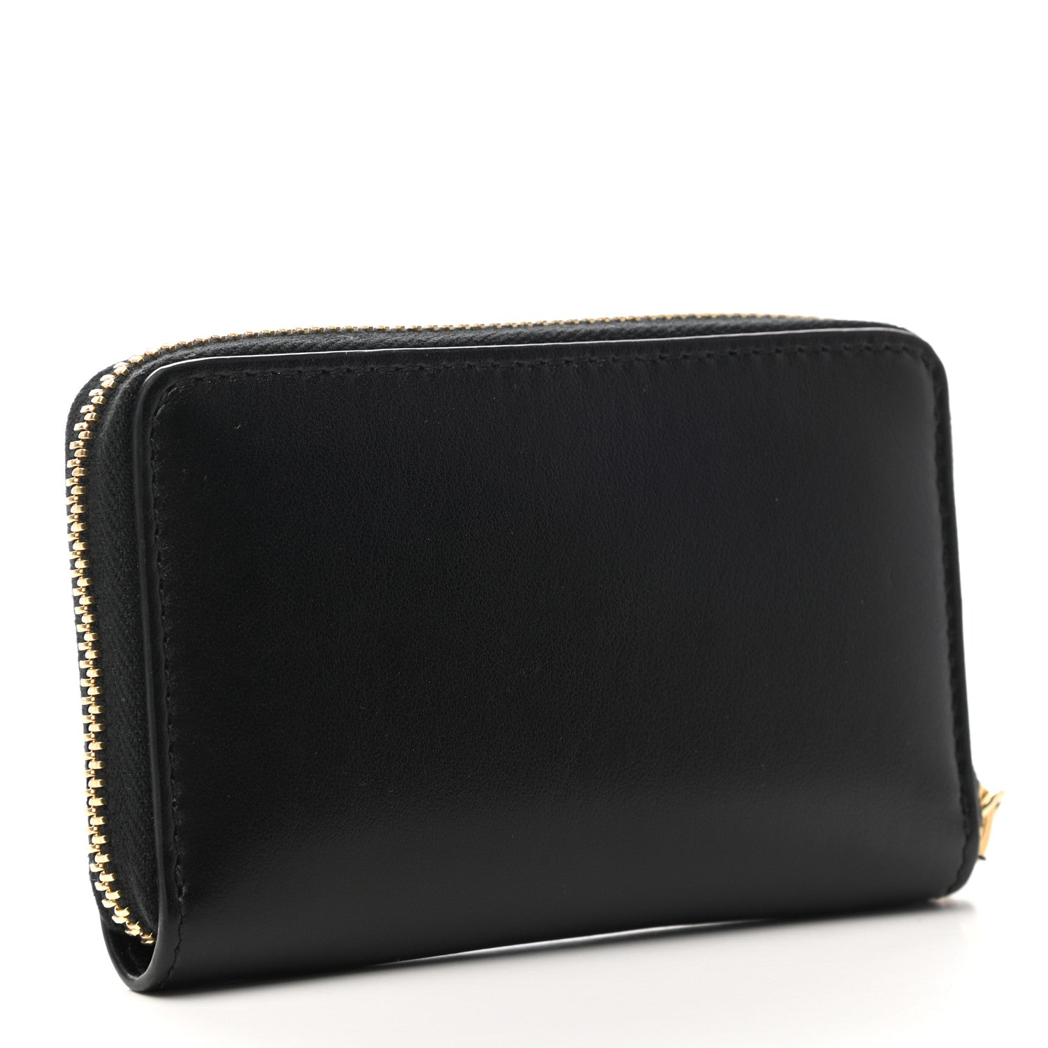 Gucci Plutone Calfskin Logo Zip Around Card Case Black 3 of 6