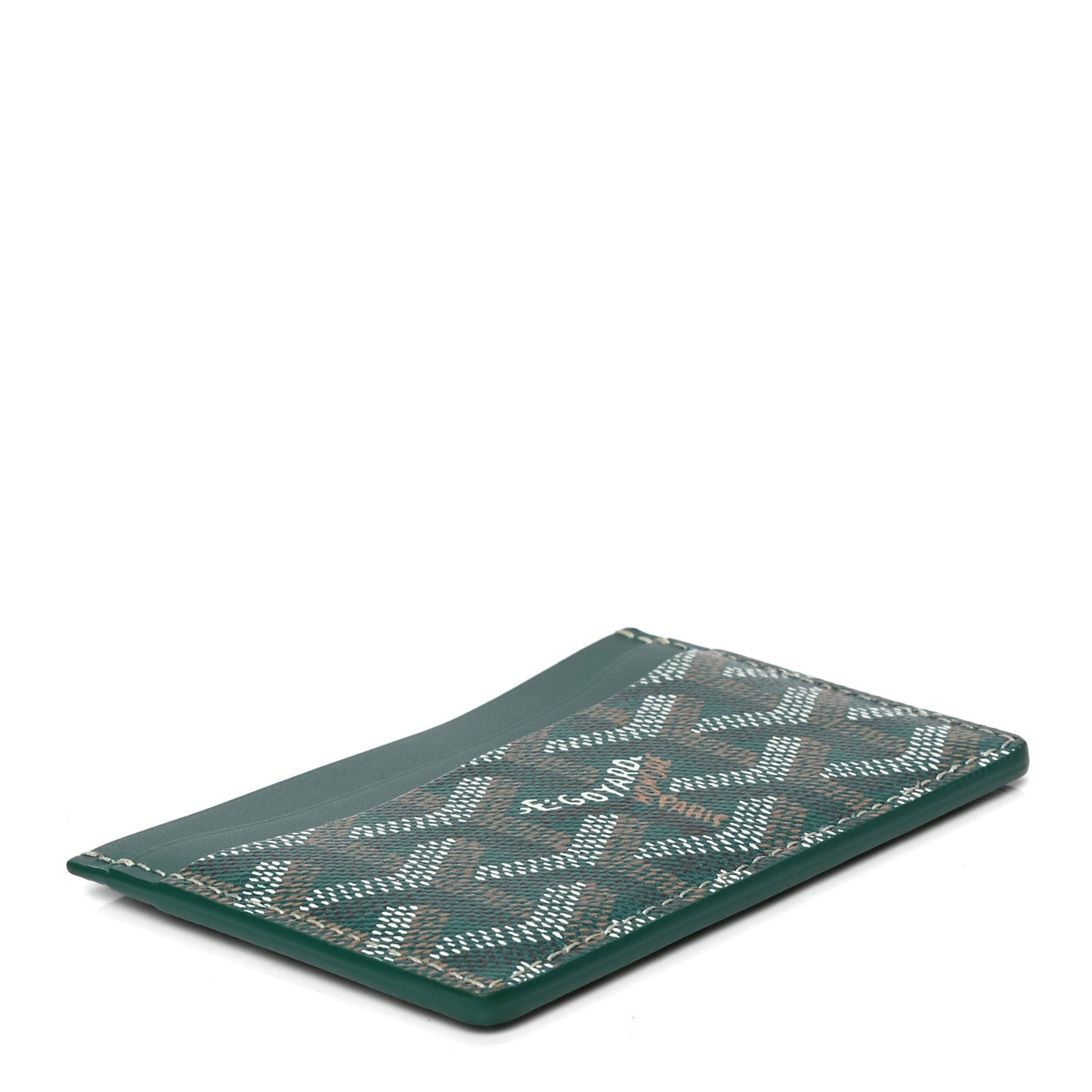 Goyardine Saint Sulpice Card Holder Green