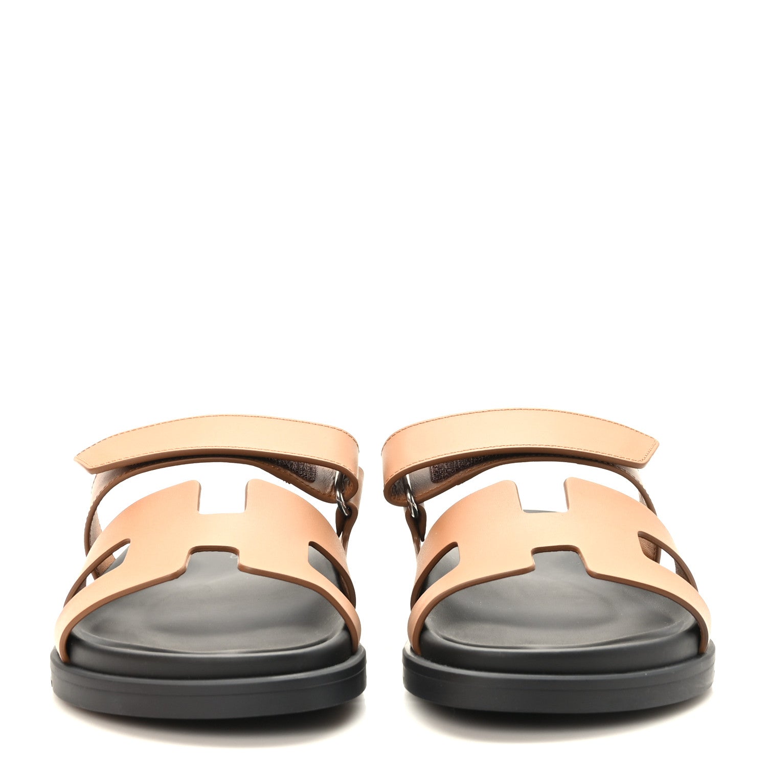 Hermes Calfskin Womens Chypre Sandals 38 Naturel 2 of 9