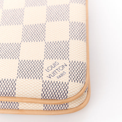 Louis Vuitton Damier Azur Double Zip Pochette 14 of 15
