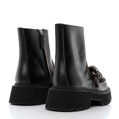 Gucci Cordovan Lux Dionysus Hunder Boots 38 Black 4 of 9