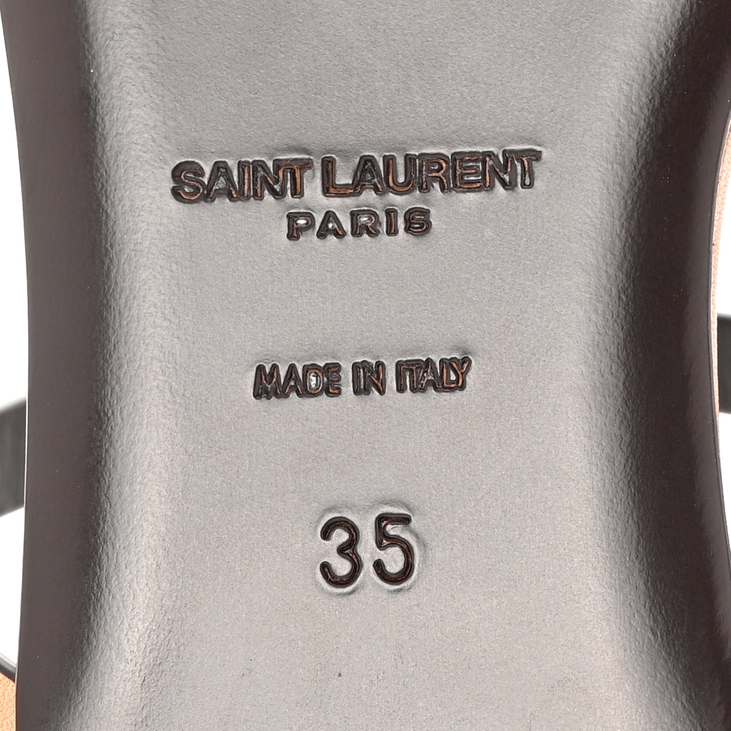Calfskin Cassandra Monogram Sandals 35 Gold Brown