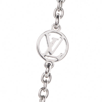Louis Vuitton Metal Essential V Supple Necklace Silver 6 of 8