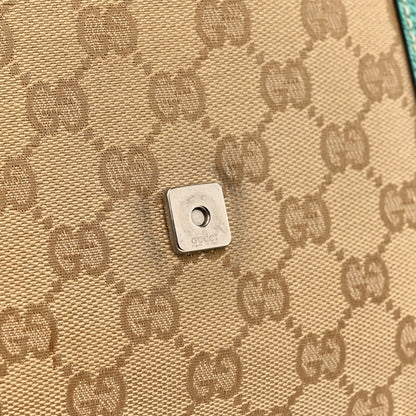 Gucci Monogram Satchel Bag Turquoise 12 of 15