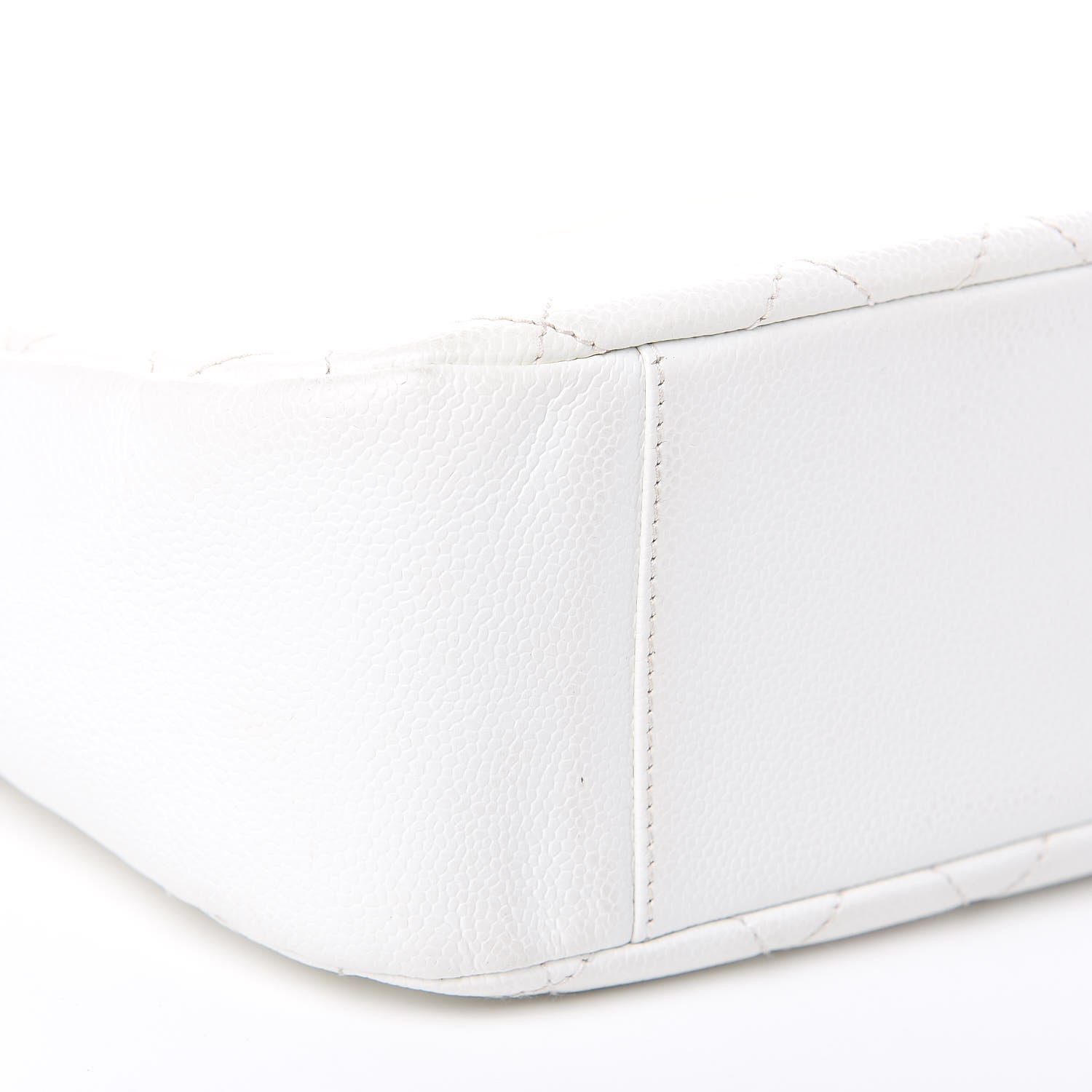 Chanel Caviar Quilted Hobo White 8 of 17