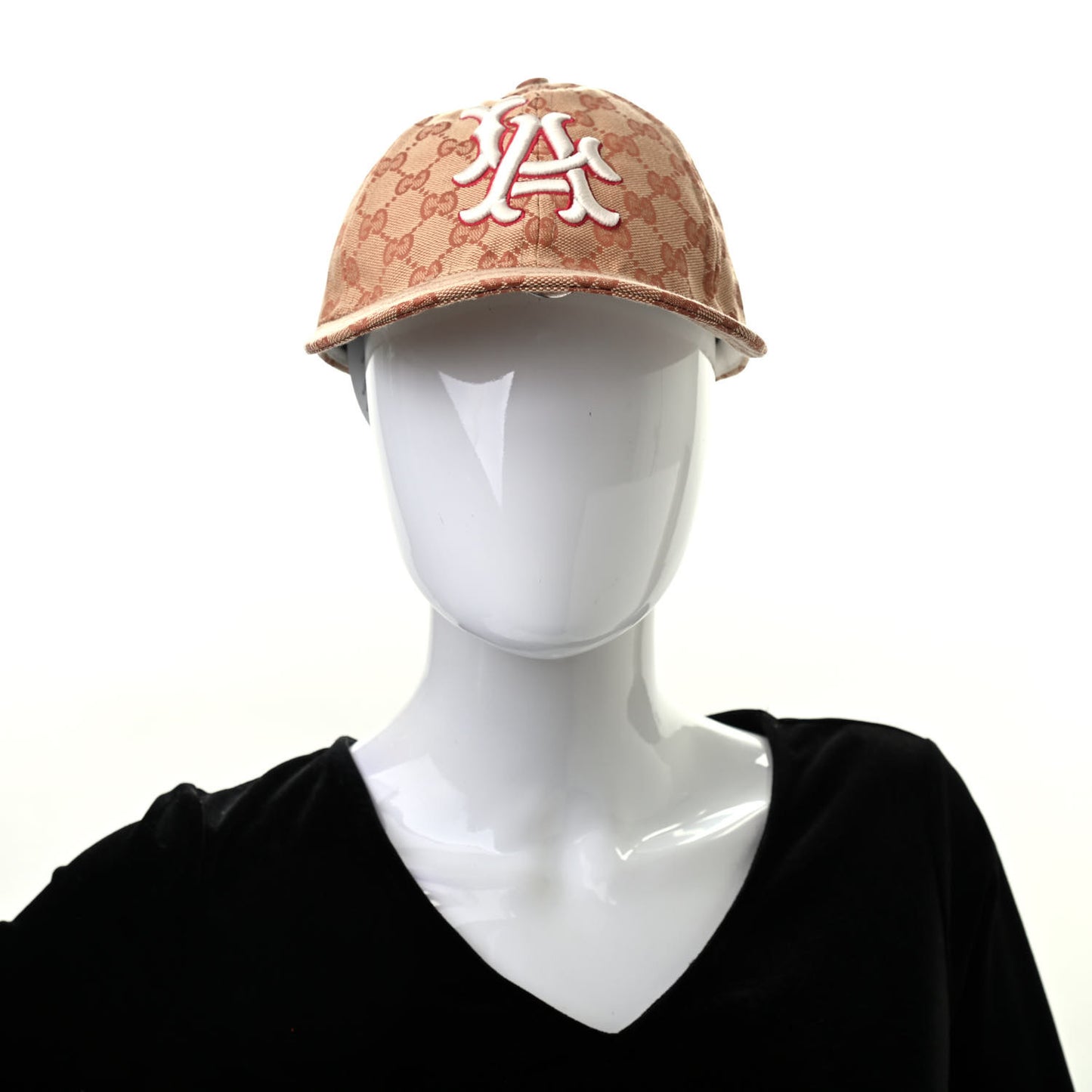 X MLB Monogram LA Dodgers Baseball Hat 57-61 Beige Ruggine