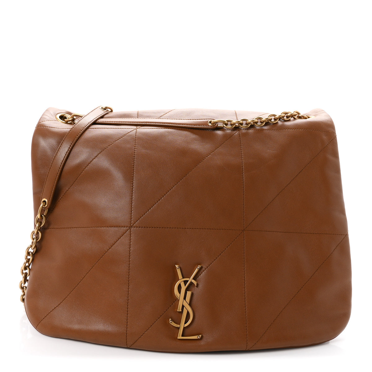 Saint Laurent Lambskin Matelasse Monogram Large Jamie 4.3 Light Fox 1 of 10