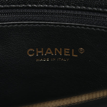 Chanel Caviar Lizard Quilted Small Coco Handle Flap Black 6 of 10