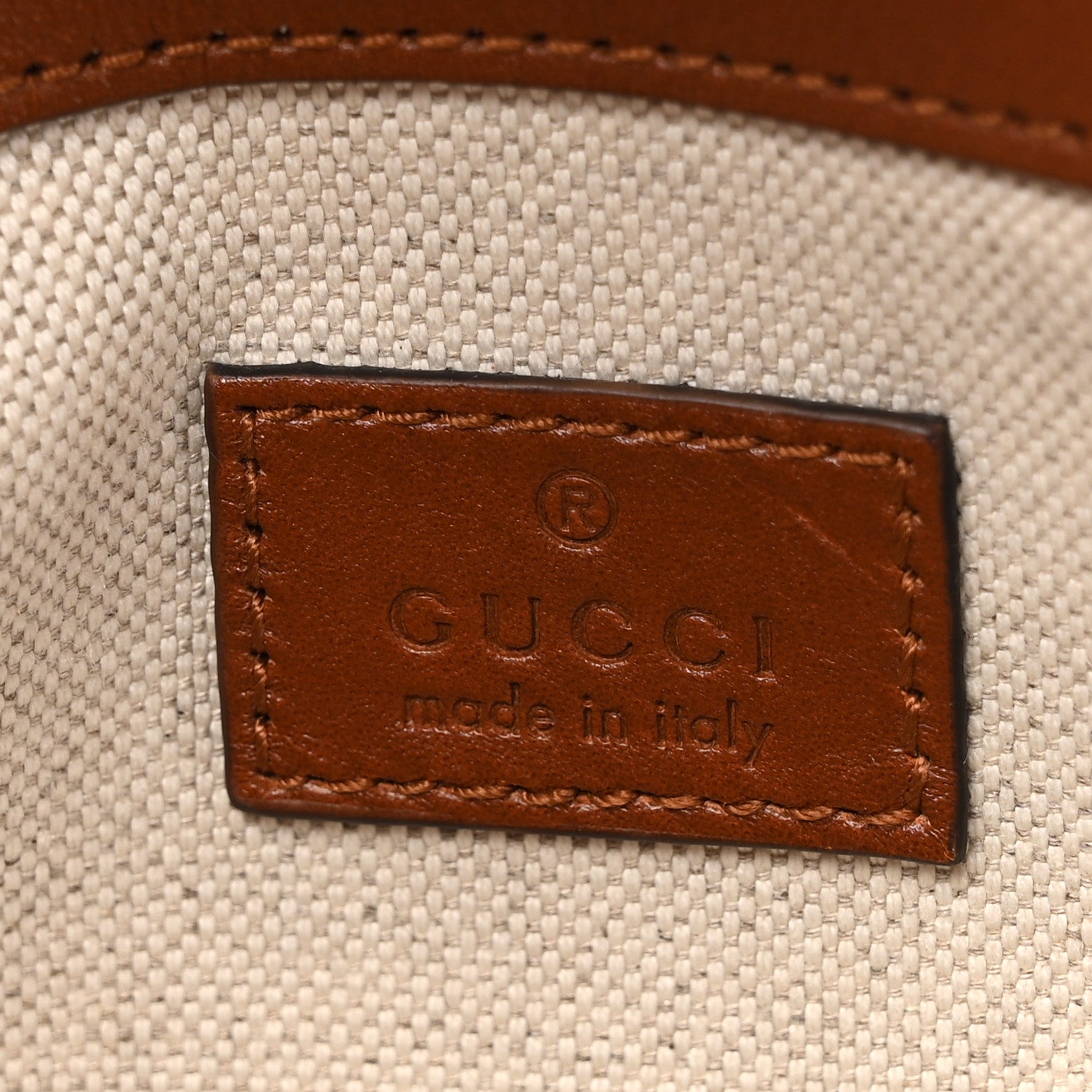 Gucci New Canvas Charisma Calfskin Crystal GG Monogram Mini Horsebit 1955 Shoulder Bag Camel Ebony 6 of 14