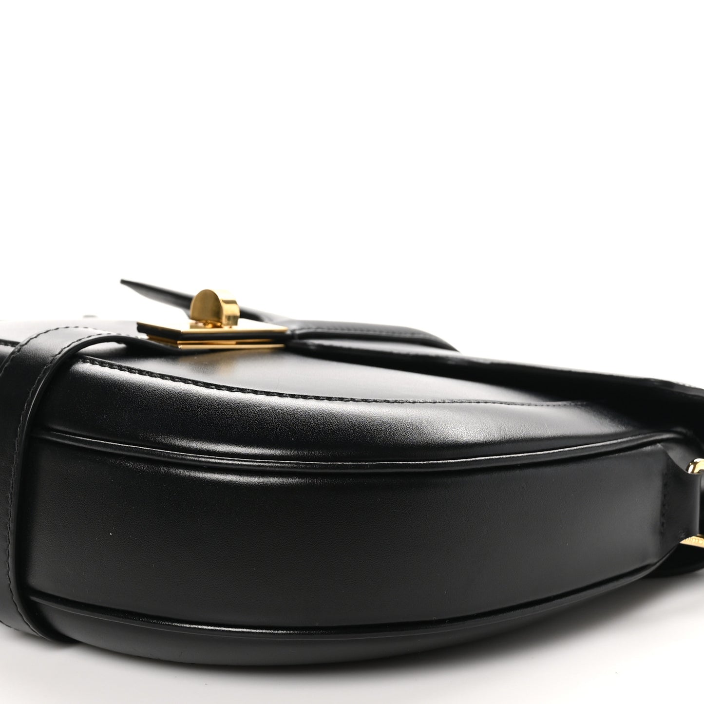 Satinated Calfskin Medium Besace 16 Black