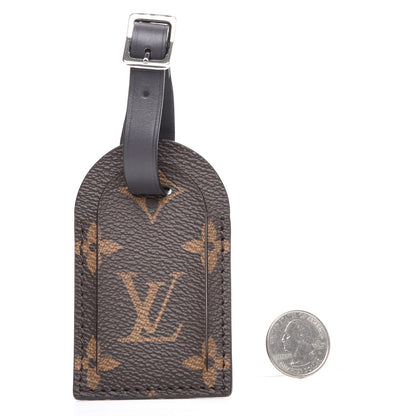 Louis Vuitton Monogram Luggage Tag Black 2 of 3