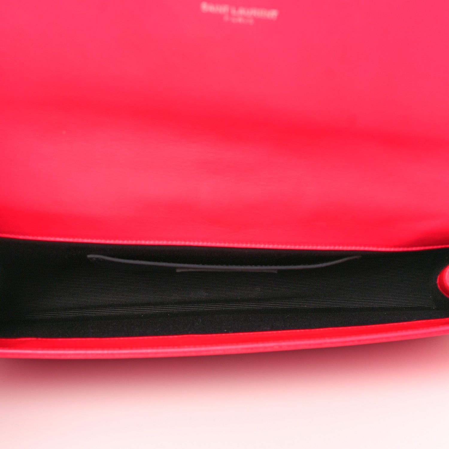 Saint Laurent Calfskin Classic Monogram Cassandre Clutch Lipstick Fuchsia 5 of 7