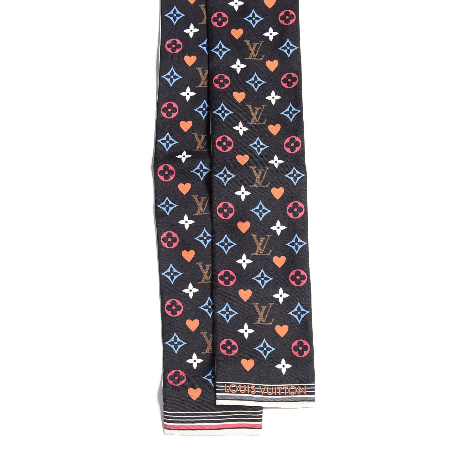 Louis Vuitton Silk Game On Bandeau Black White 2 of 3