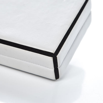 Chanel Lambskin Minaudiere Essential Frame Clutch White 14 of 14