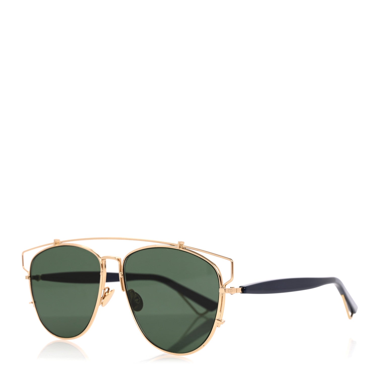 Christian Dior Technologic Sunglasses Gold Blue 1 of 10