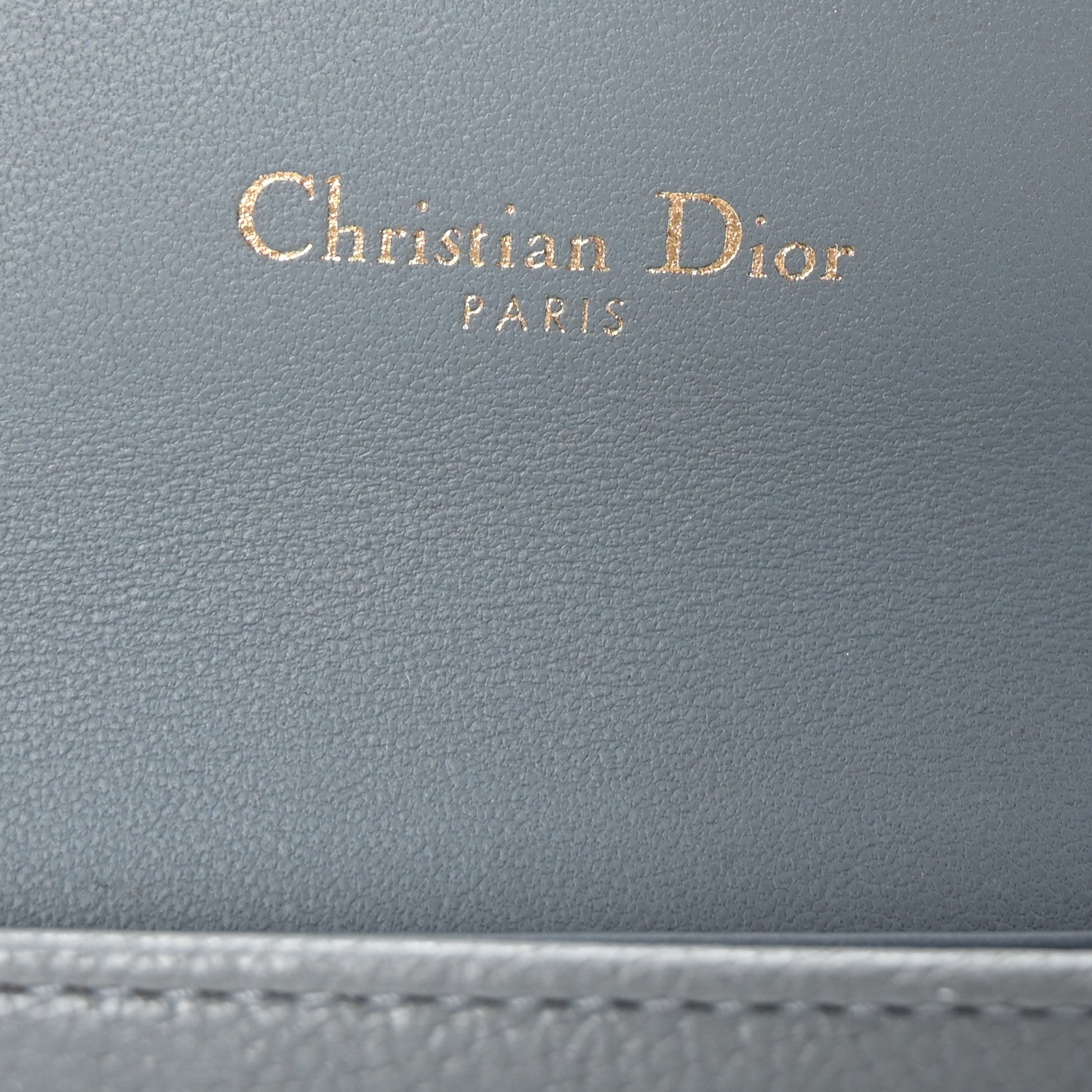 Christian Dior Goatskin Saddle Card Holder Sky Blue 6 of 7