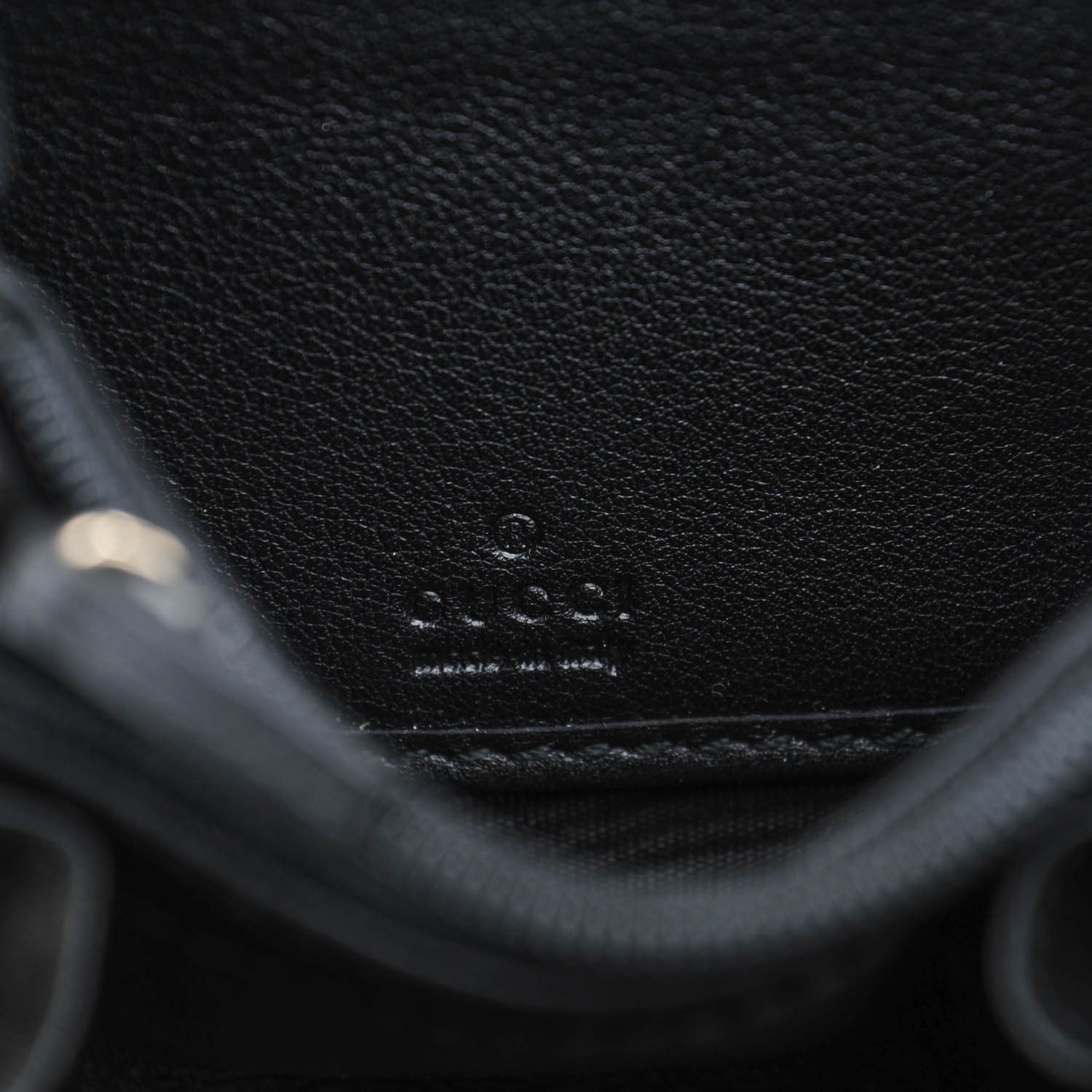 Gucci Patent Soho Compact Disco Zip Around Wallet Black 6 of 7
