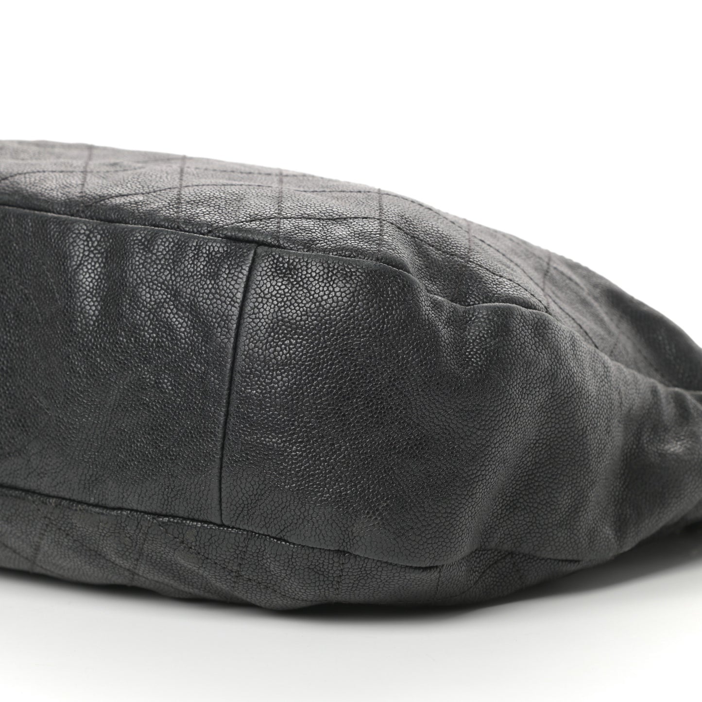 Caviar Quilted Simply CC Hobo Black