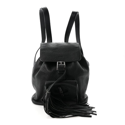 Gucci Calfskin Small Bamboo Backpack Black 1 of 12