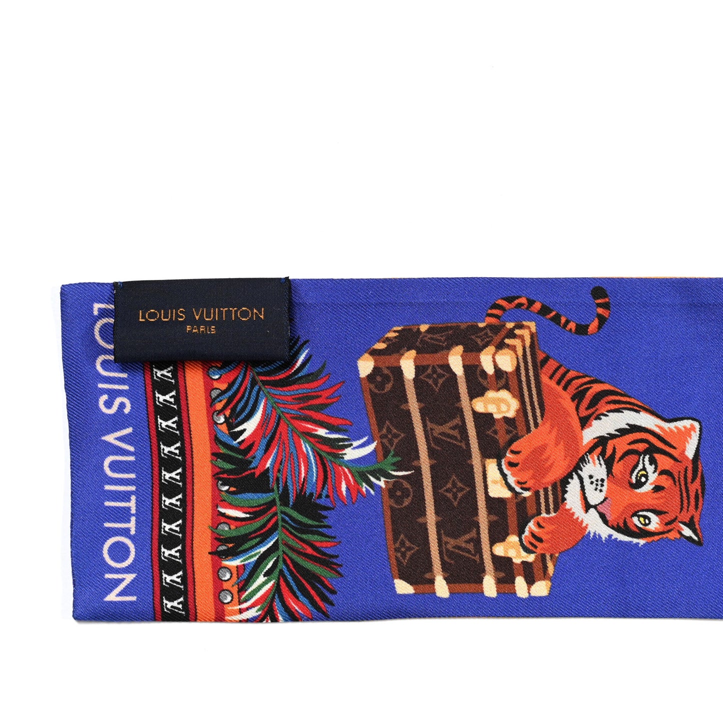 Silk Monogram Precious Tiger Bandeau Yellow