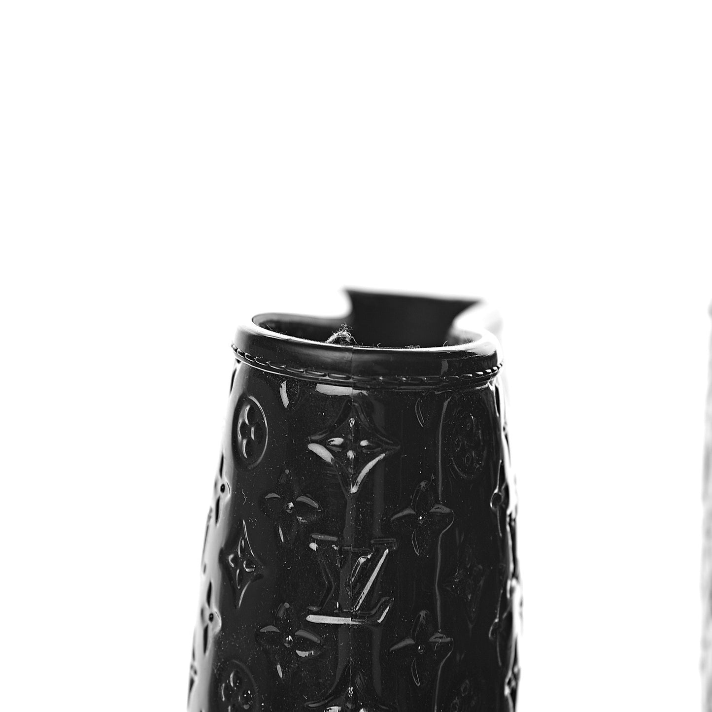 Rubber Embossed Monogram Splash Rain Boots 41 Black