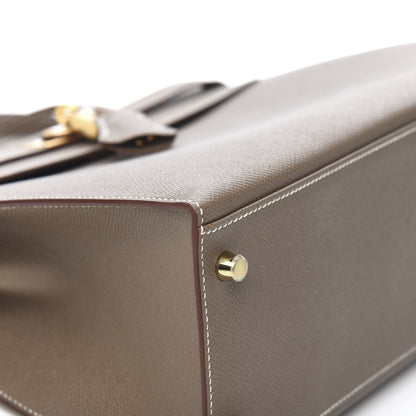 Hermes Epsom Kelly Sellier 32 Etoupe 28 of 34