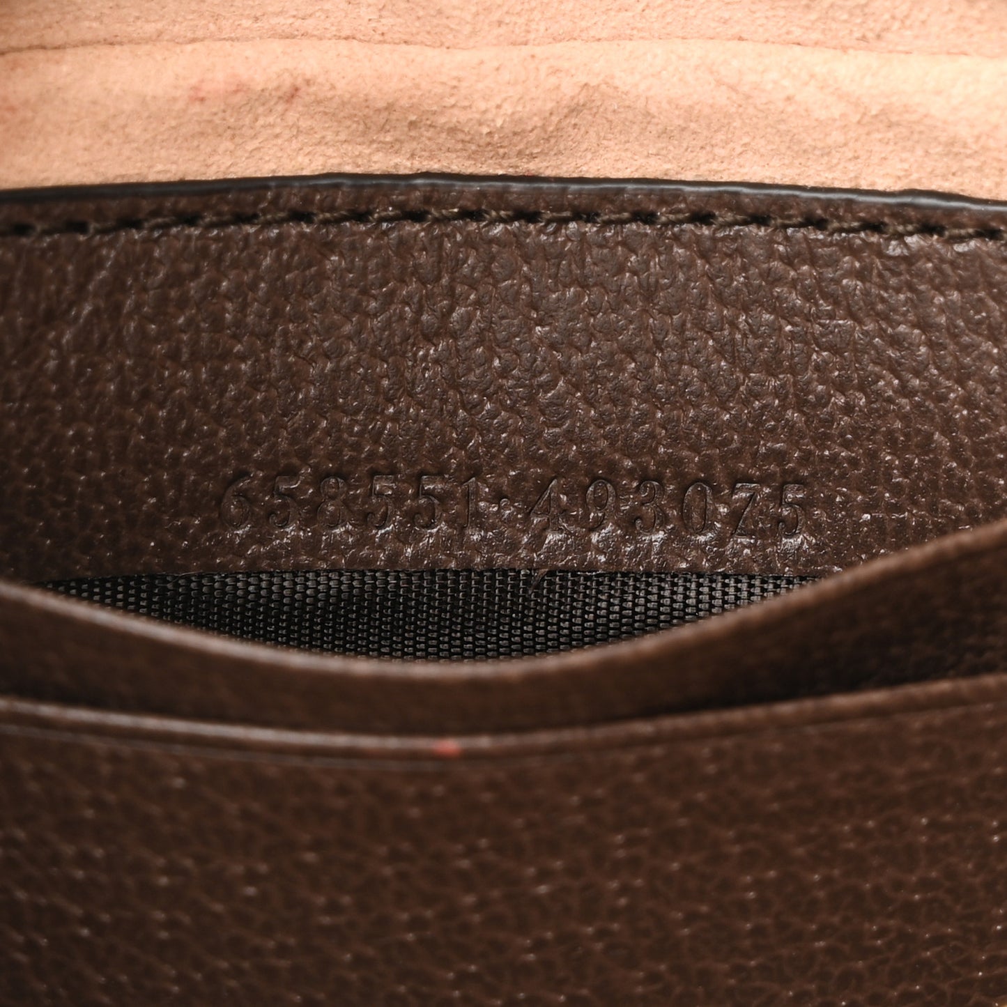GG Supreme Monogram Textured Calfskin Web Mini Ophidia Half Moon Hobo Beige Ebony New Acero