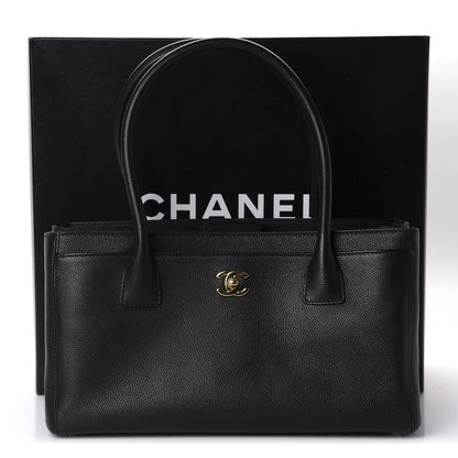 Chanel Calfskin Small Cerf Executive Shopper Tote Black 12 of 12