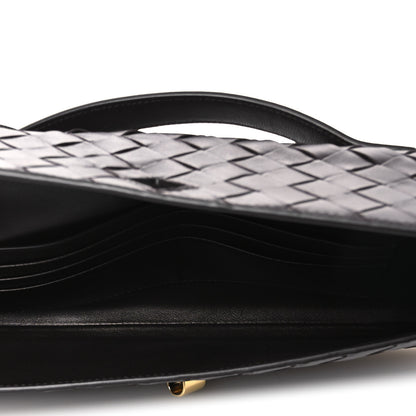 Bottega Veneta Nappa Intrecciato Long Andiamo Top Handle Clutch Fondant 5 of 11