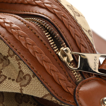 Gucci Monogram Small Brick Lane Boston Light Brown 9 of 12